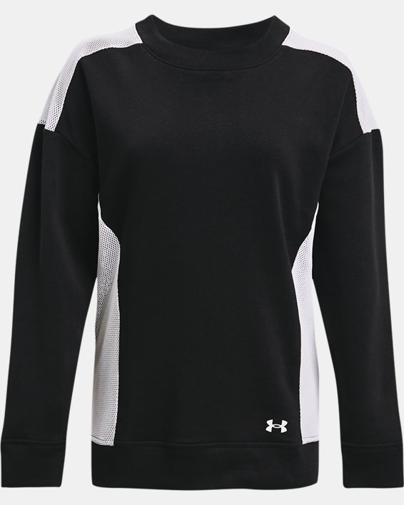 Women's UA Volleyball Oversized Pullover, Black, pdpMainDesktop image number 4